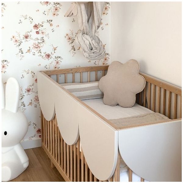 Bloom Convertible Crib 70 x 140 cm - Oak / Cashmere