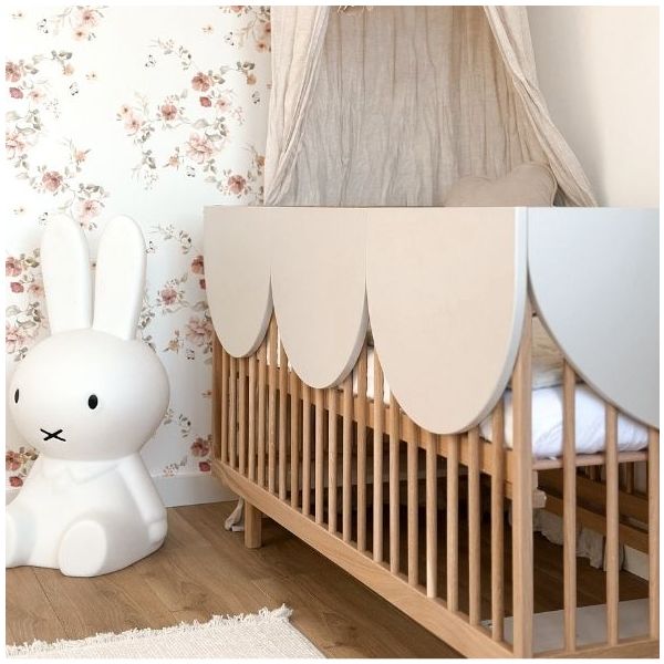 Bloom Convertible Crib 70 x 140 cm - Oak / Cashmere