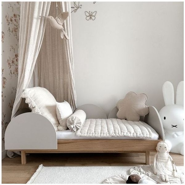 Bloom Convertible Crib 70 x 140 cm - Oak / Cashmere