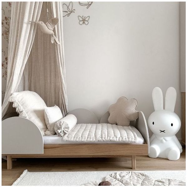 Bloom Convertible Crib 70 x 140 cm - Oak / Cashmere