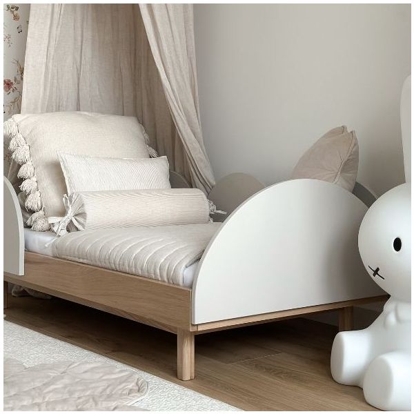 Bloom Convertible Crib 70 x 140 cm - Oak / Cashmere
