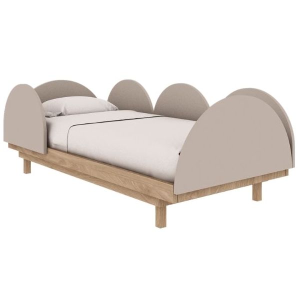 Bloom Convertible Crib 70 x 140 cm - Oak / Cashmere