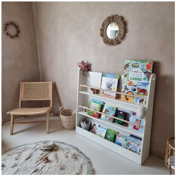 Bookworm Montessori Bookshelf - White