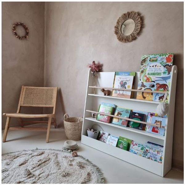 Bookworm Montessori Bookshelf - White