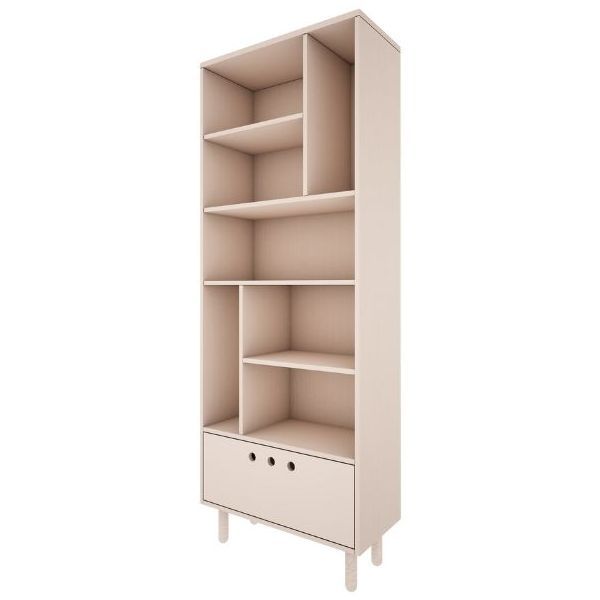 Bibliothèque River - Hêtre / Beige Sable