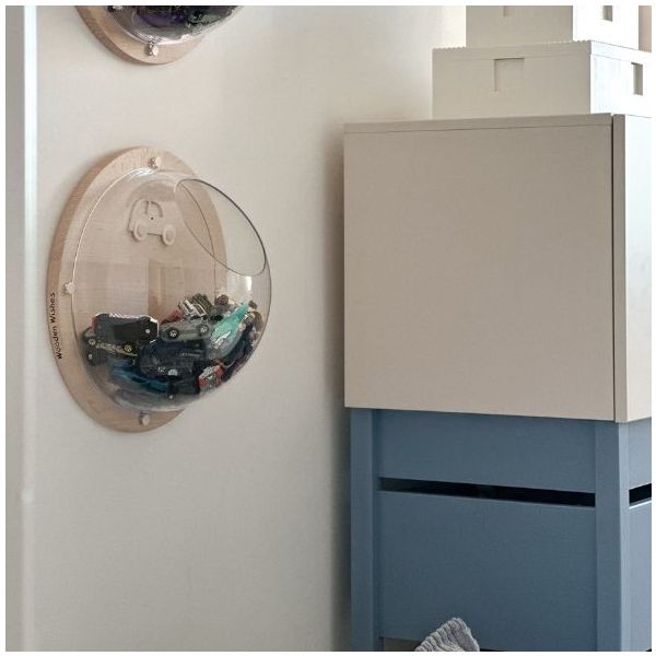 Armoire basse Tweens - Sable / Bleu