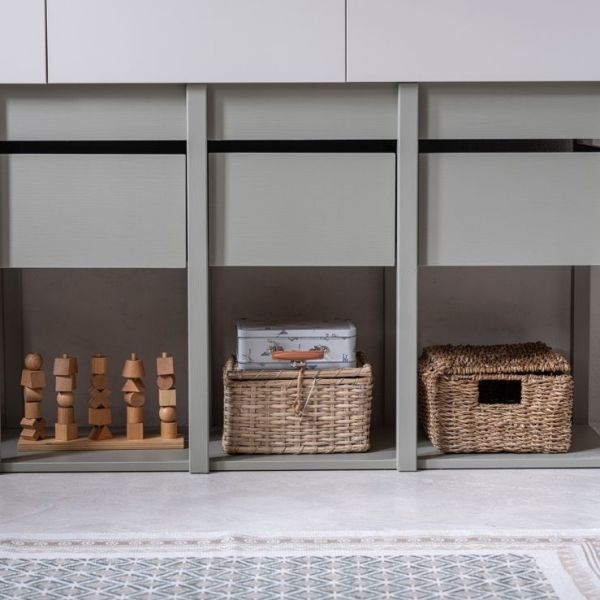 Armoire basse Tweens - Sable / Eucalyptus