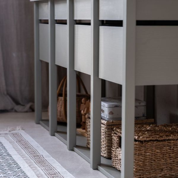 Armoire basse Tweens - Sable / Eucalyptus