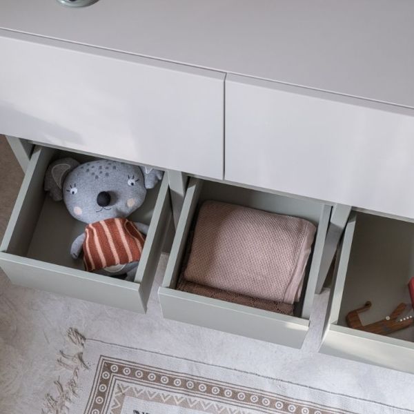 Armoire basse Tweens - Sable / Eucalyptus