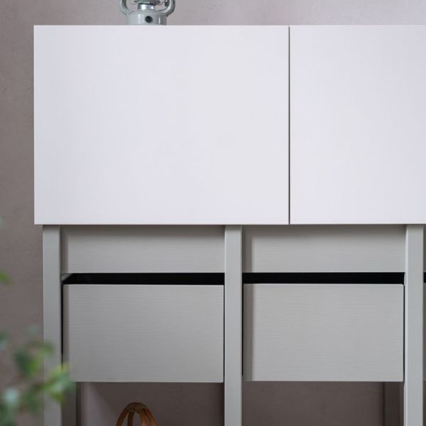 Armoire basse Tweens - Sable / Eucalyptus