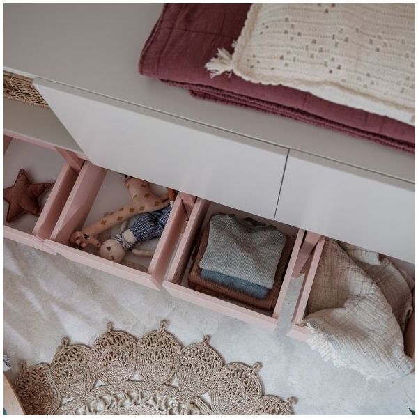 Tweens Low Wardrobe - Sand / Pink
