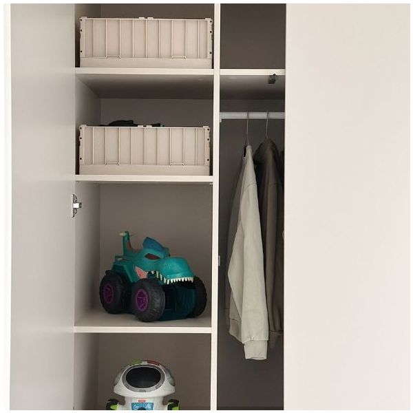 Armoire Tweens - Sable / Bleu
