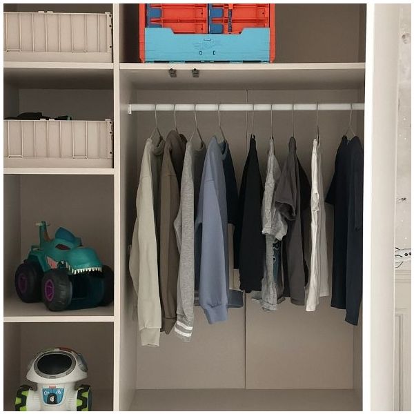 Armoire Tweens - Sable / Bleu