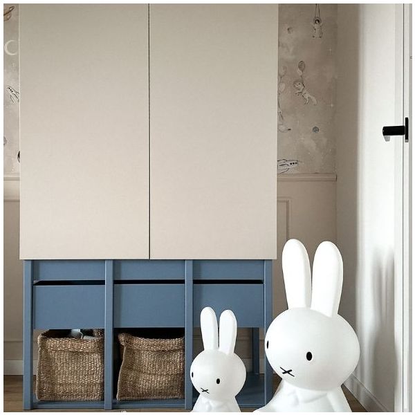 Armoire Tweens - Sable / Bleu