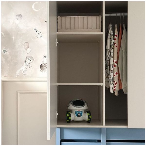Armoire Tweens - Sable / Bleu