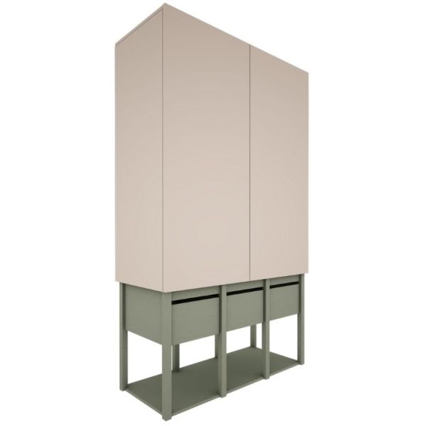 Armoire Tweens - Sable / Eucalyptus