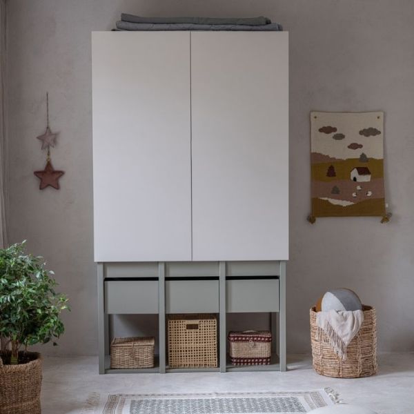 Armoire Tweens - Sable / Eucalyptus