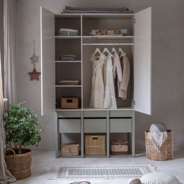 Armoire Tweens - Sable / Eucalyptus