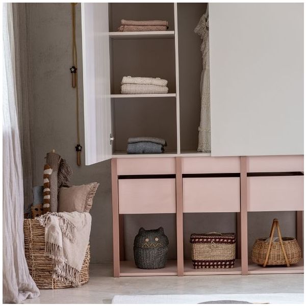 Armoire Tweens - Sable / Rose