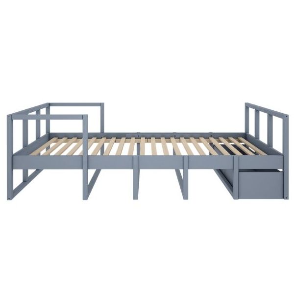 Lit simple Tweens 90 x 200 cm - Bleu