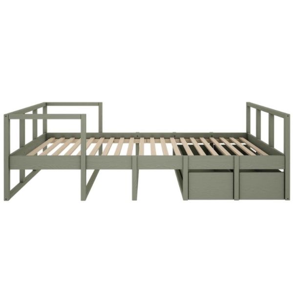 Tweens Single Bed 90 x 200 cm - Eucalyptus