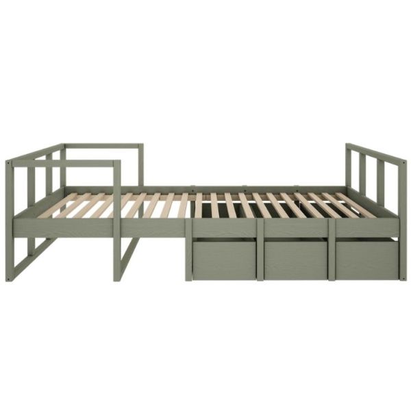Tweens Single Bed 90 x 200 cm - Eucalyptus