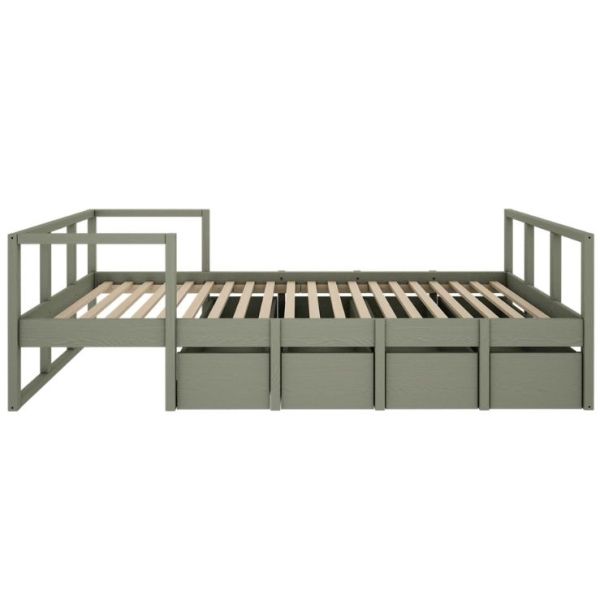 Tweens Single Bed 90 x 200 cm - Eucalyptus