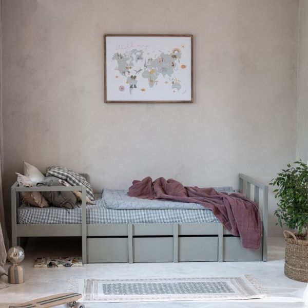 Tweens Single Bed 90 x 200 cm - Eucalyptus