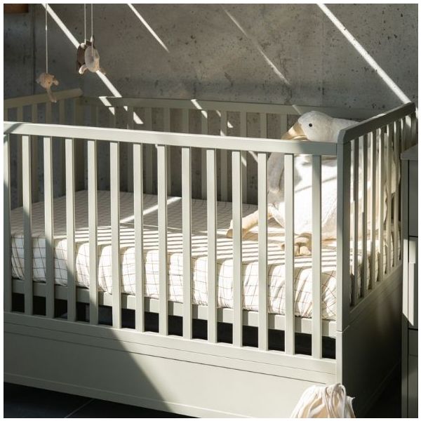 Lit bébé évolutif Vintage 70 x 140 cm - Eucalyptus
