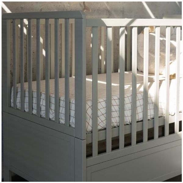 Lit bébé évolutif Vintage 70 x 140 cm - Eucalyptus