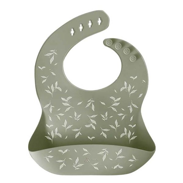 Bavoir en silicone - Feuillage