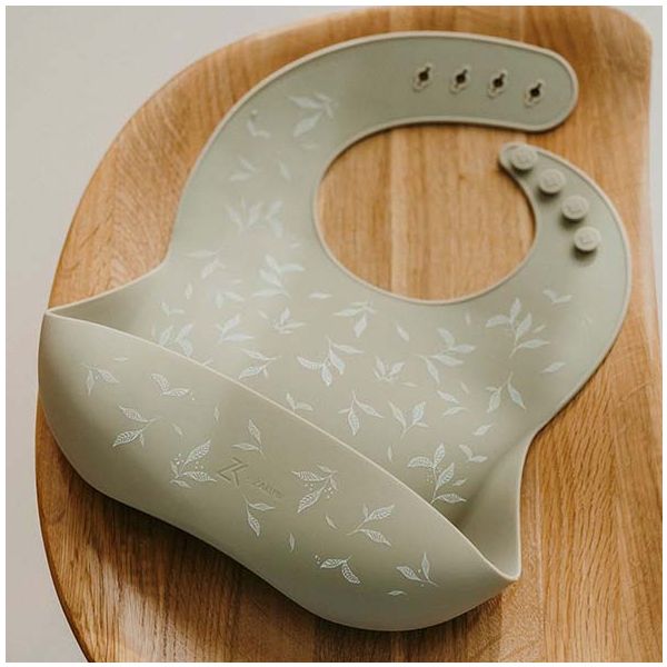 Bavoir en silicone - Feuillage