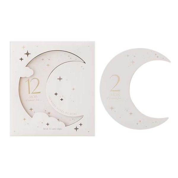 Cartes étapes bébé - Moon