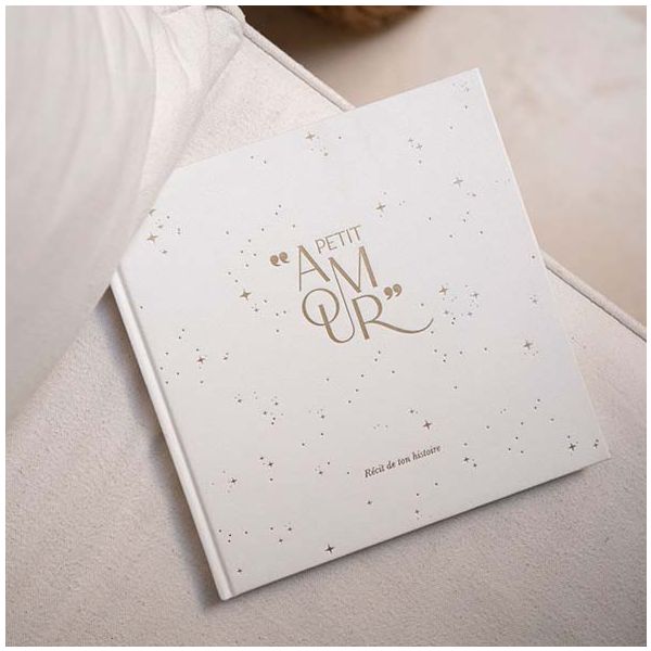 Livre de naissance - Petit Amour - Blanc - Français