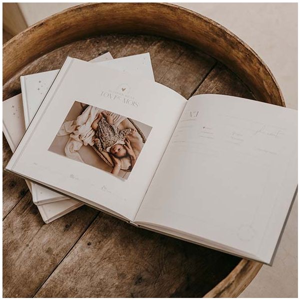 Livre de naissance - Petit Amour - Blanc - Français