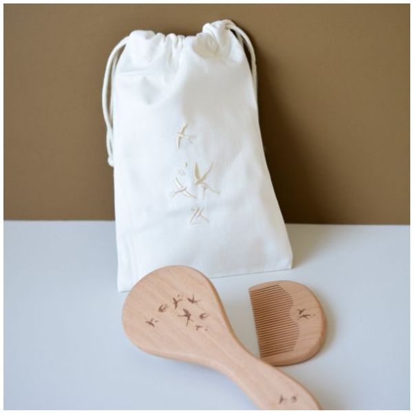 Set de brosse et peigne - Hirondelles