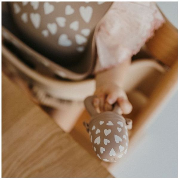 Silicone Baby Feeder - Fall in Love Taupe