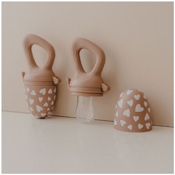 Silicone Baby Feeder - Fall in Love Taupe