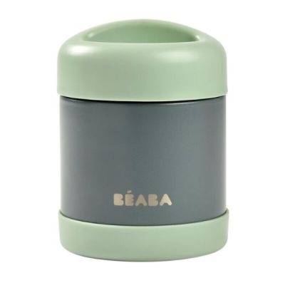 Lunchbox pot isotherme 300 ml - Gris / Vert Sauge