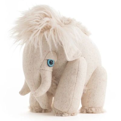 Peluche Mammouth (30 cm) - Albino