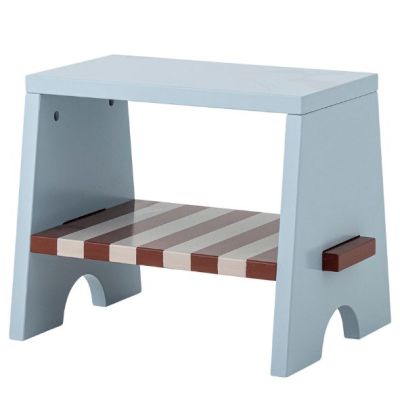 Tabouret enfant Liova - Bordeaux / Bleu Ciel