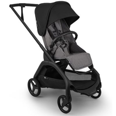 Poussette 2e âge Dragonfly Plus - Noir / Gris Chiné - Couleur de capote au choix