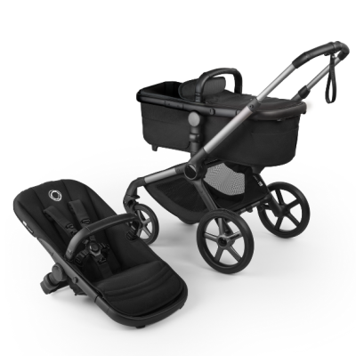 Fox 5 Renew Bassinet and Seat Stroller - Graphite / Heritage Black - Canopy Color to Choose