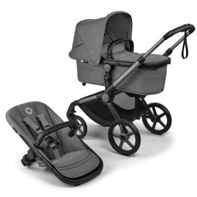 Fox 5 Renew Bassinet and Seat Stroller - Graphite / Moon Grey