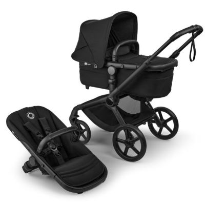 Fox 5 Renew Bassinet and Seat Stroller - Black / Heritage Black