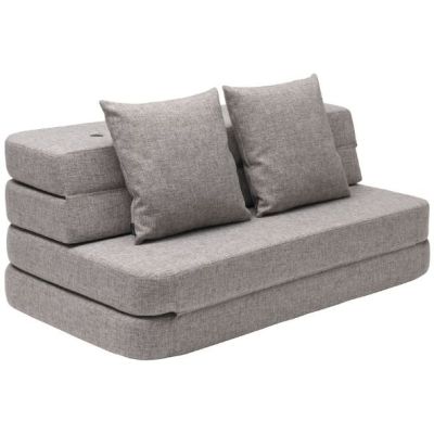 Sofa 3F (120 cm) - Grey / Grey