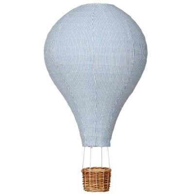 Abat-jour Montgolfière - Rayures Bleu