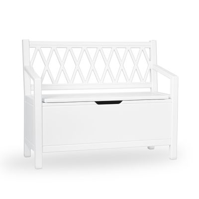 Banc de rangement Harlequin - Blanc