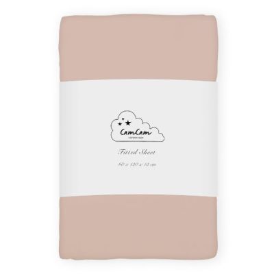 Drap Housse 60 x 120 cm - Rose Poudré