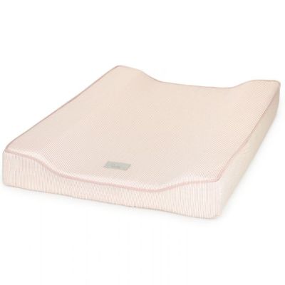 Matelas à langer avec doublure - Rayures Rose